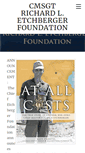 Mobile Screenshot of chiefetchbergerfoundation.org